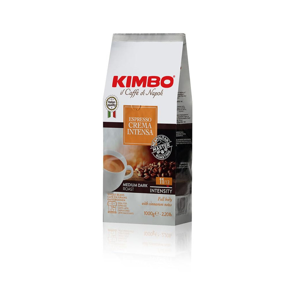 Kimbo Crema Intensa crema-dense shot emphasizes thick crema for full-bodied espresso.