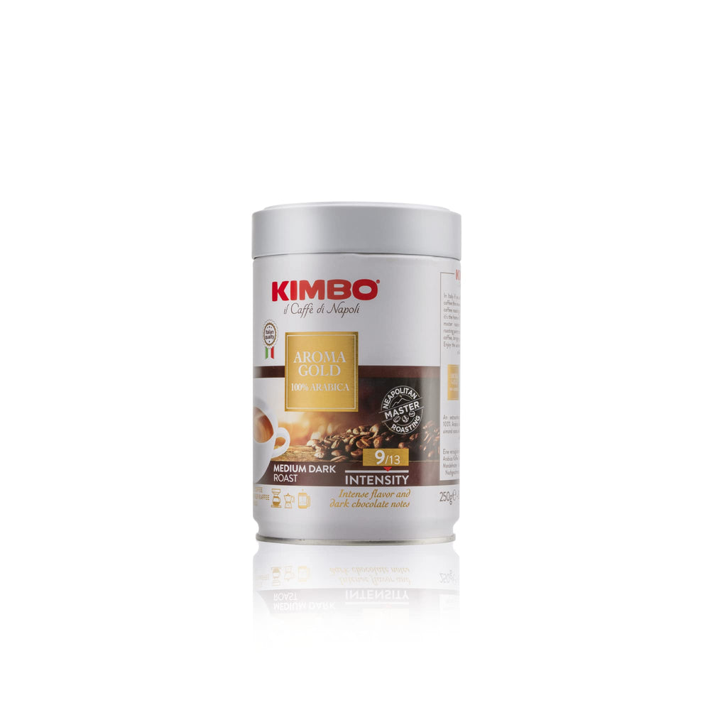 Kimbo Espresso Aroma Gold Italian roast ideal for moka pots and espresso machines