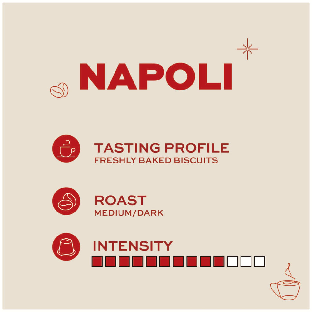 Kimbo Espresso Napoli espresso shot image suggesting balanced flavor and aroma.