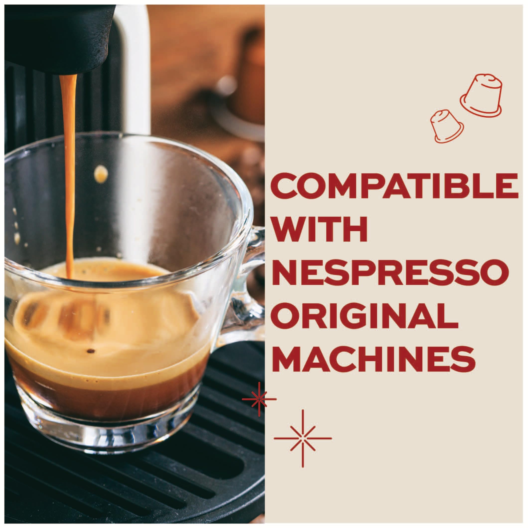 Napoli aluminium capsules keep freshness sealed for consistent flavor.