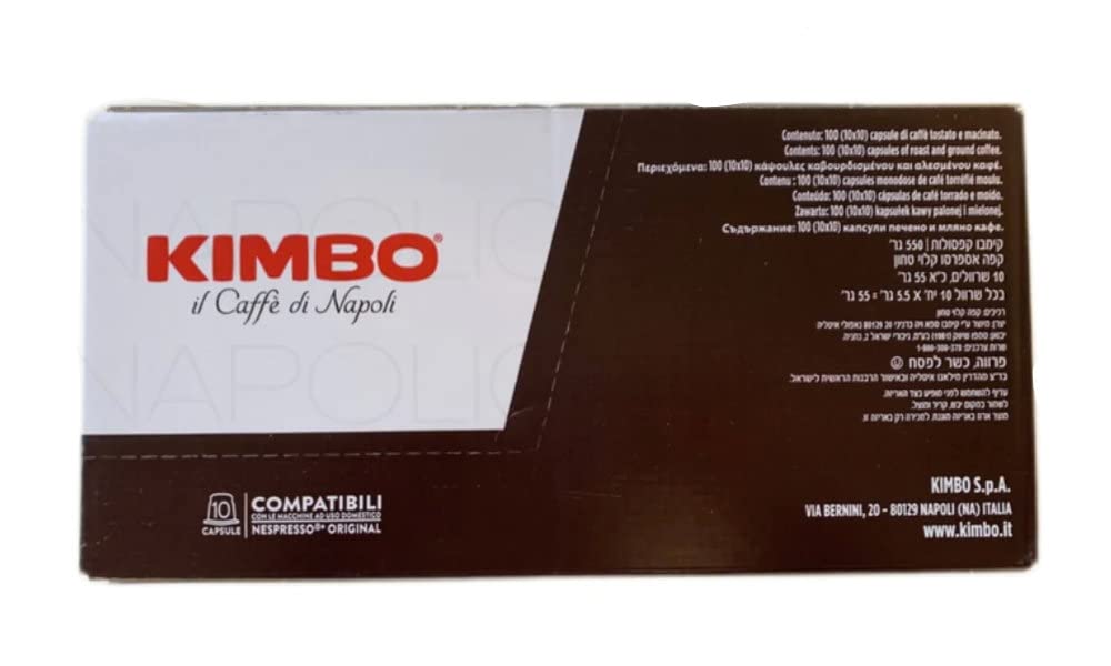 Kimbo Napoli capsules pack of 100 for Original machines.