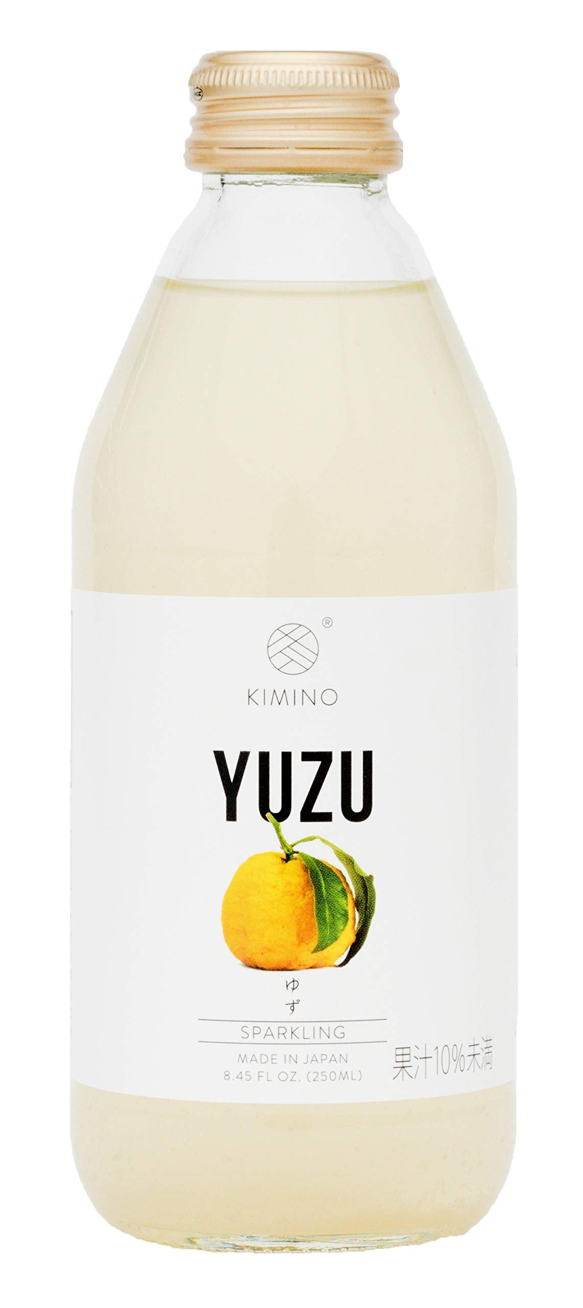 Kimino Yuzu Sparkling Bottle highlights natural yuzu aroma and crisp finish.