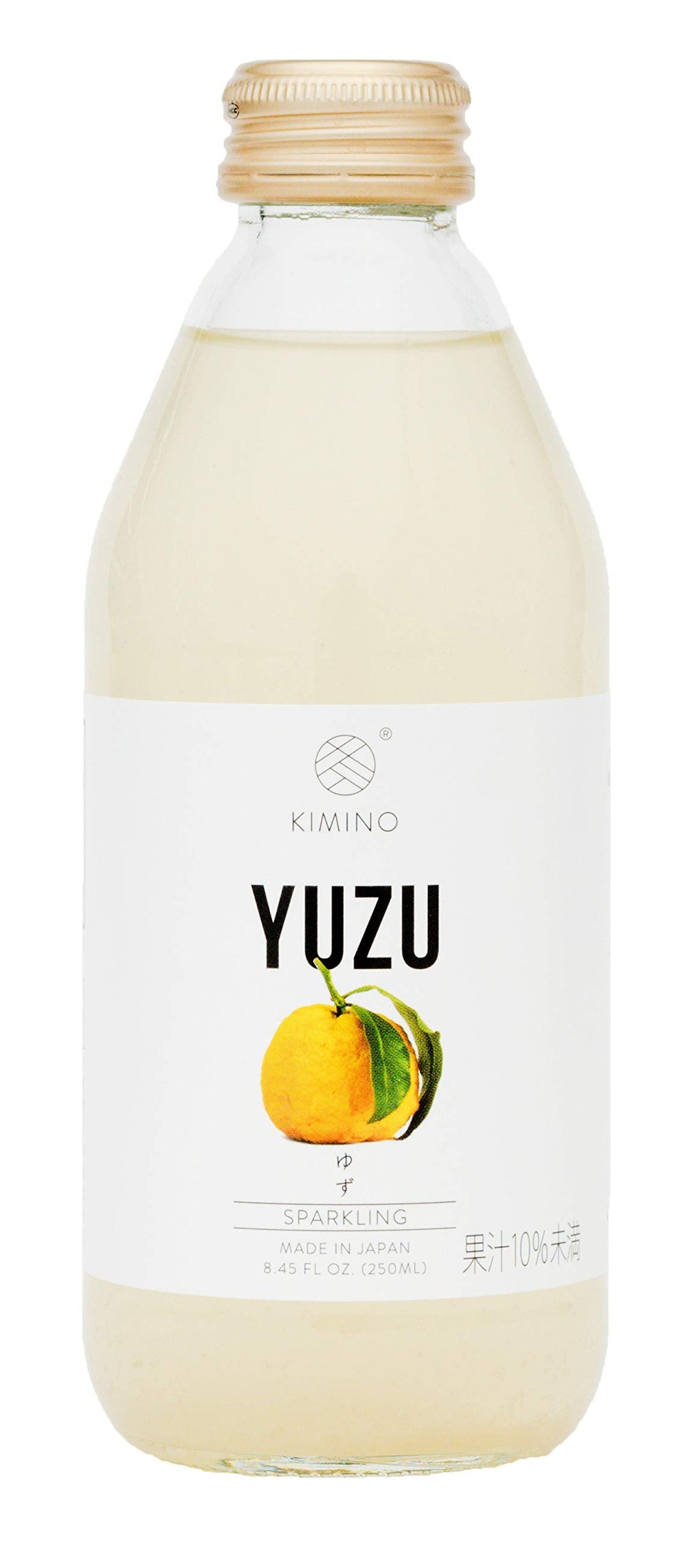 Kimino Yuzu Sparkling Bottle highlights natural yuzu aroma and crisp finish.