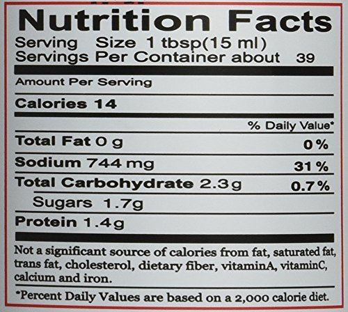 Kimlan Soy Sauce ingredients label highlights natural ingredients and no artificial flavors