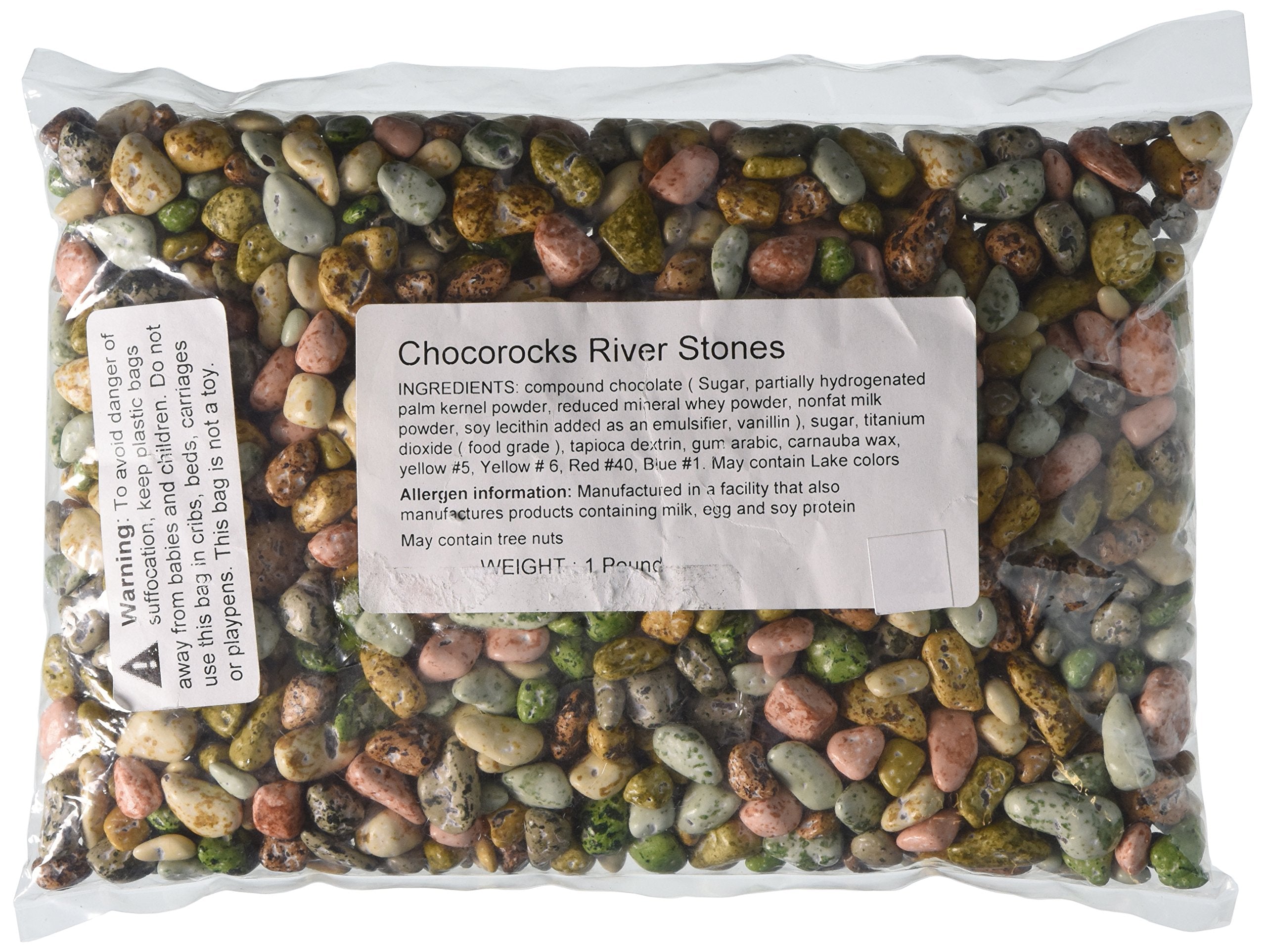 Kimmie Candy Chocolate River Stones 1lb bag, ideal wilderness gift or stocking stuffer.