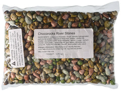 Kimmie Candy Chocolate River Stones 1lb bag, ideal wilderness gift or stocking stuffer.