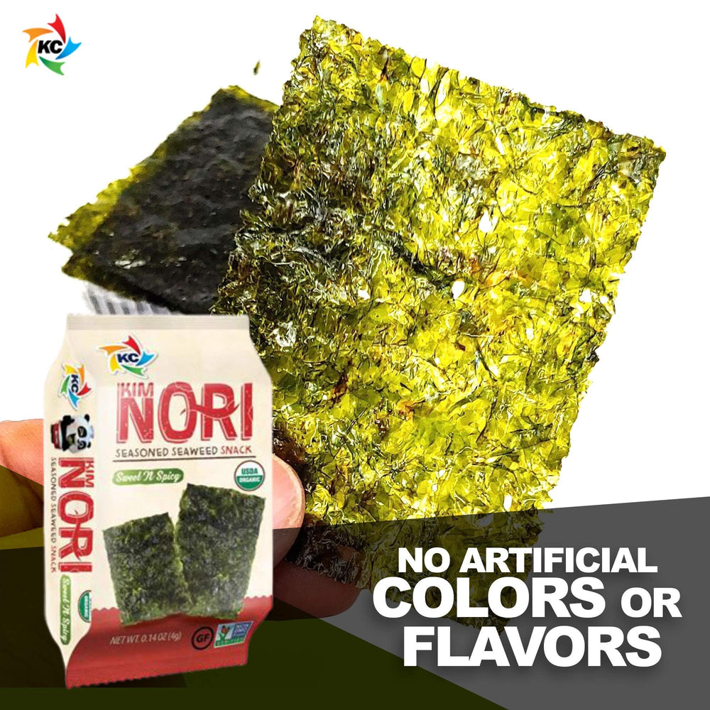 Kimnori iodine-rich seaweed provides nutrient-dense on-the-go snacking.
