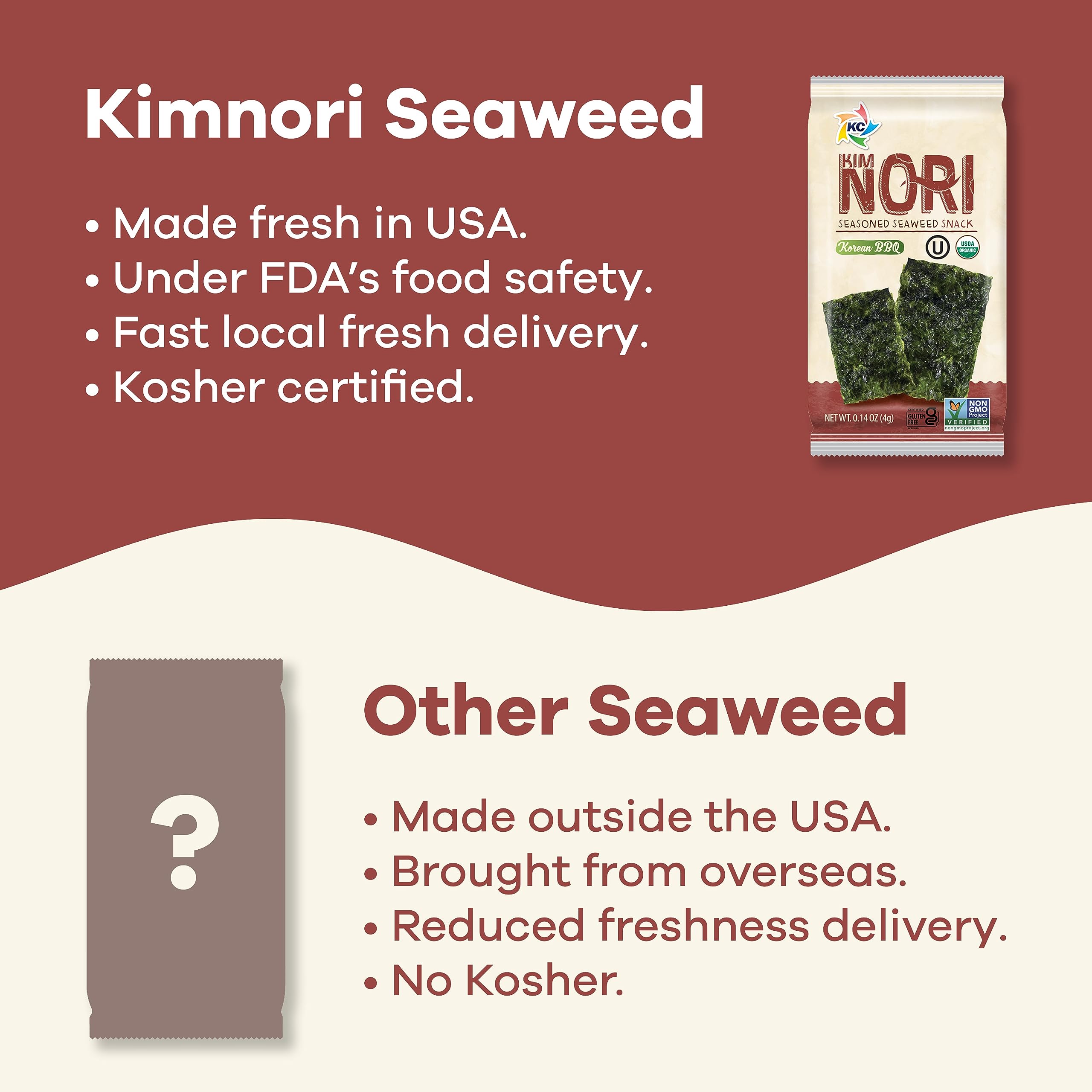 Kimnori keto-friendly vegan snack ideal for low-calorie diets.