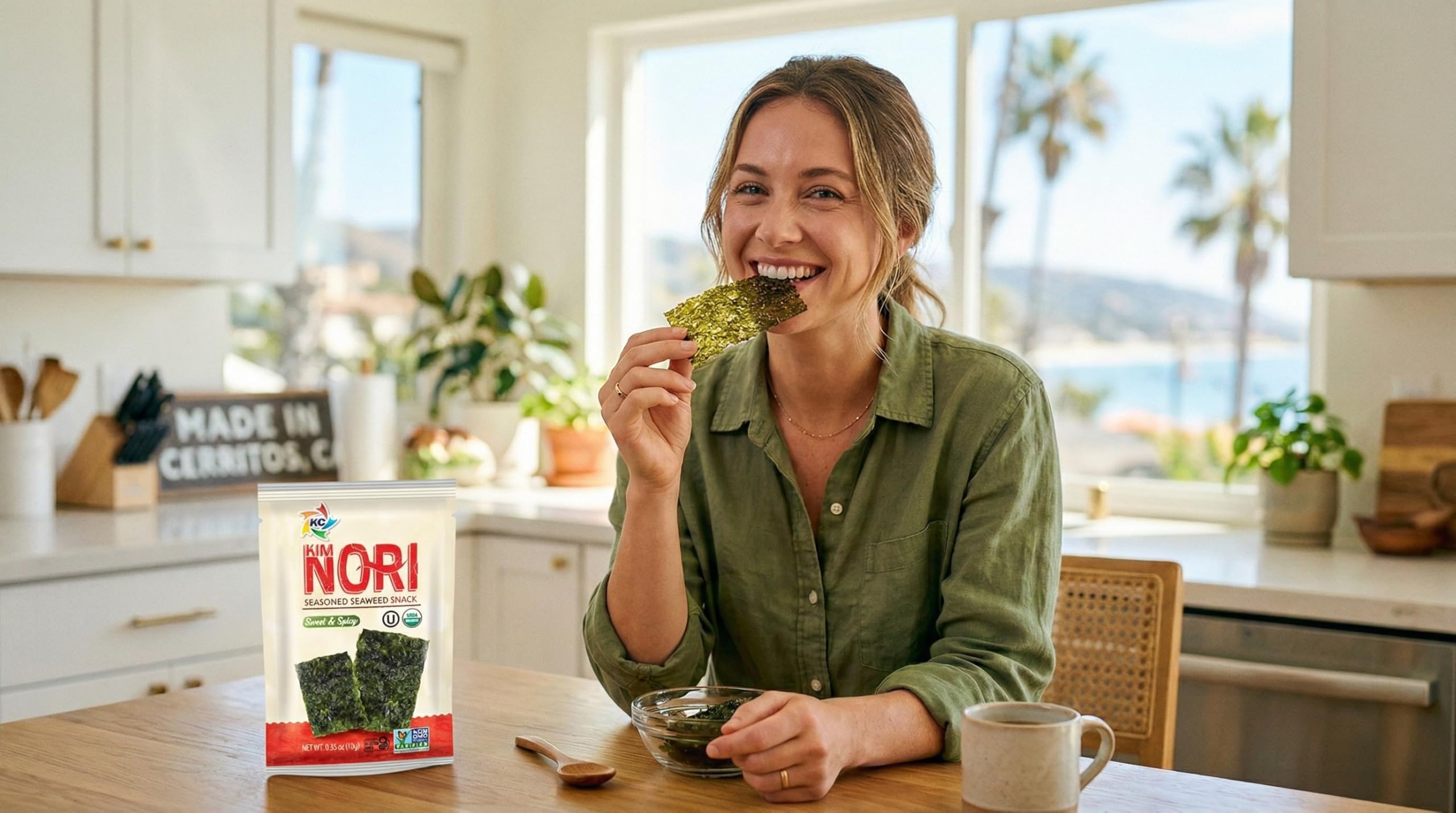 Kimnori low-calorie keto-friendly snack in 25-calorie packs.
