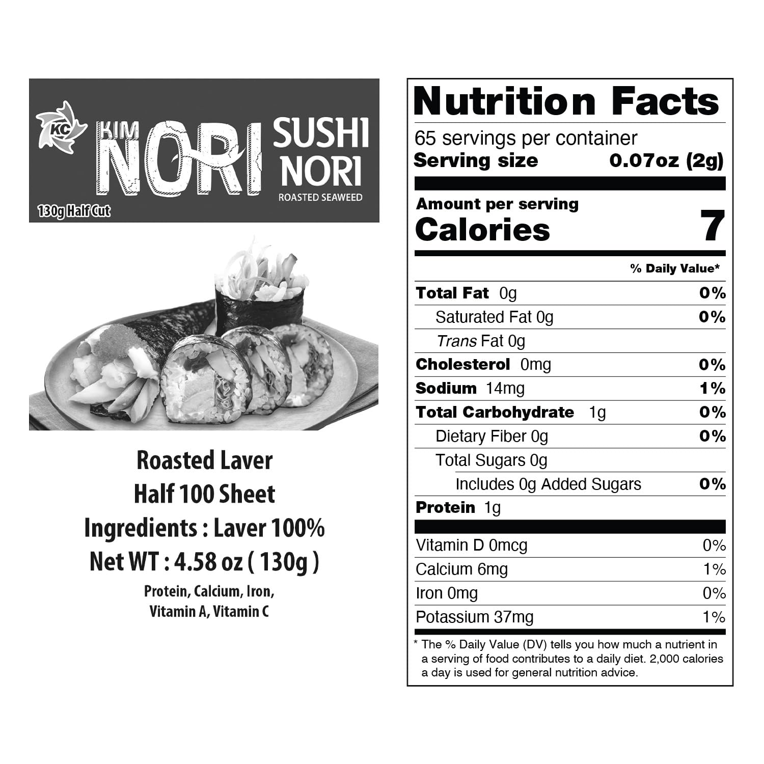 Kimnori roasted sushi nori delivers crisp texture for wraps