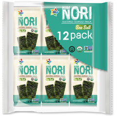 KIMNORI seaweed snack box front showing 12-pack bundle for easy snacking.