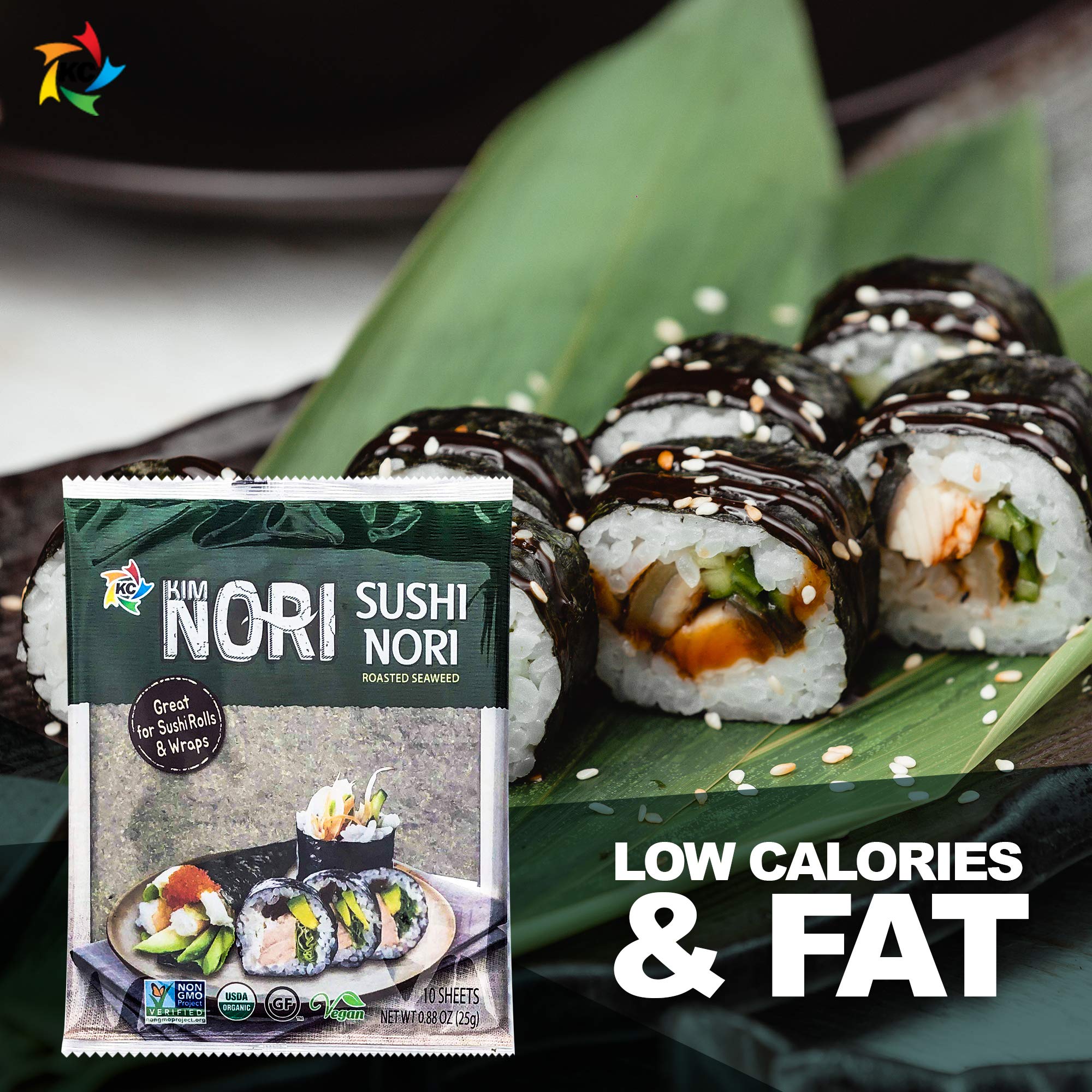 KIMNORI seaweed snack with natural, savory crunch