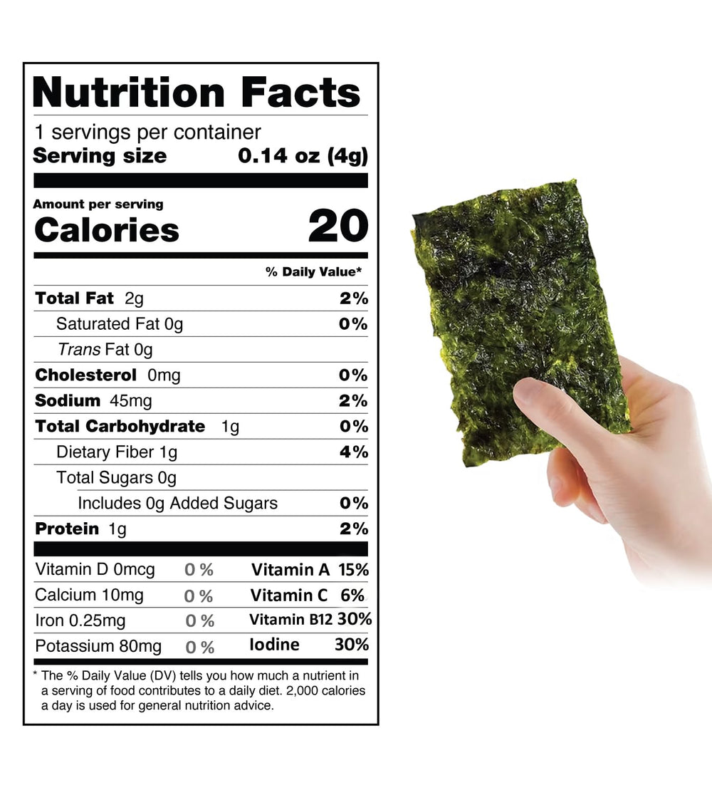 KIMNORI single-serve 4g pack close-up ready for lunchboxes.