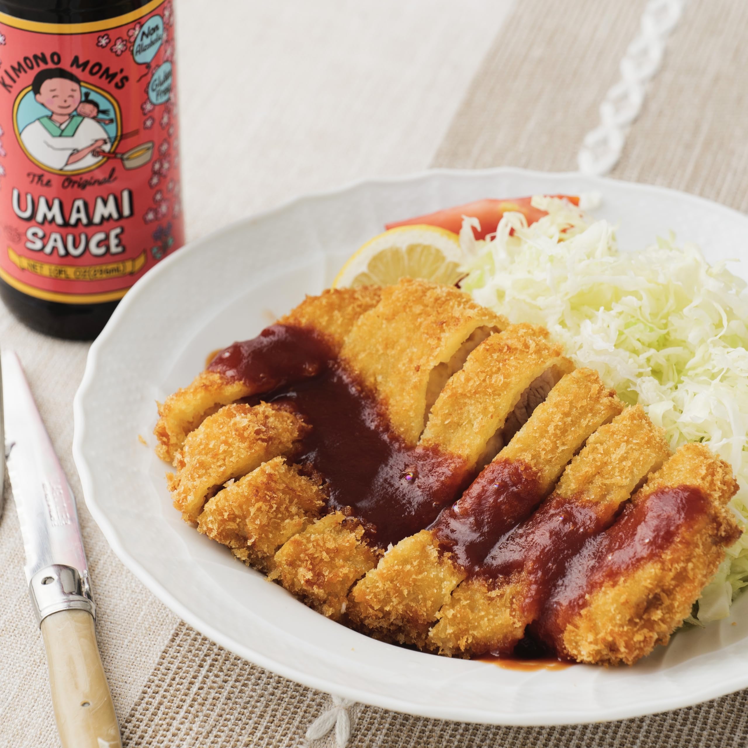 Kimono Mom UMAMI SAUCE label view notes no alcohol and no preservatives