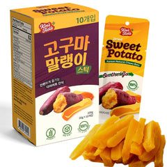 KIM'S TABLE dried sweet potato snack packaging for on-the-go snacking.