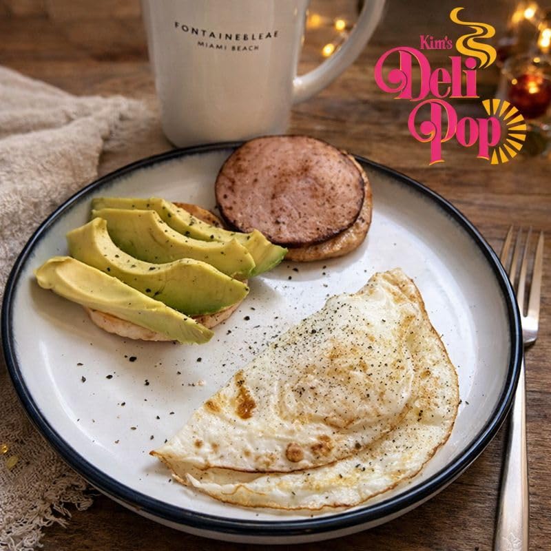 Kim's Deli Pop Multigrain rice cake, versatile base for toppings.