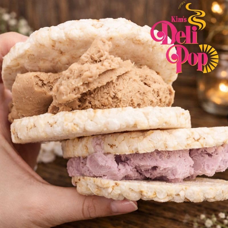 Kim's Deli Pop Natural rice cake, neutral canvas for favorites.