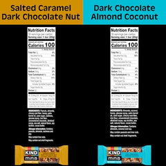 KIND Bar Minis Dark Chocolate Almond Coconut; rich, nutty flavor ideal for satisfying cravings