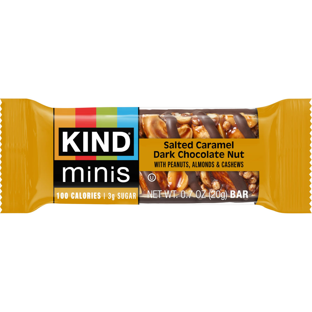 KIND Bar Minis Gluten-Free Packaging; gluten-free, kosher snack in convenient 0.7 oz bars