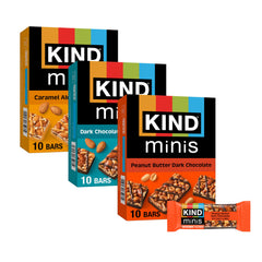 Kind Bar Minis variety pack front view showing convenient on-the-go snacking