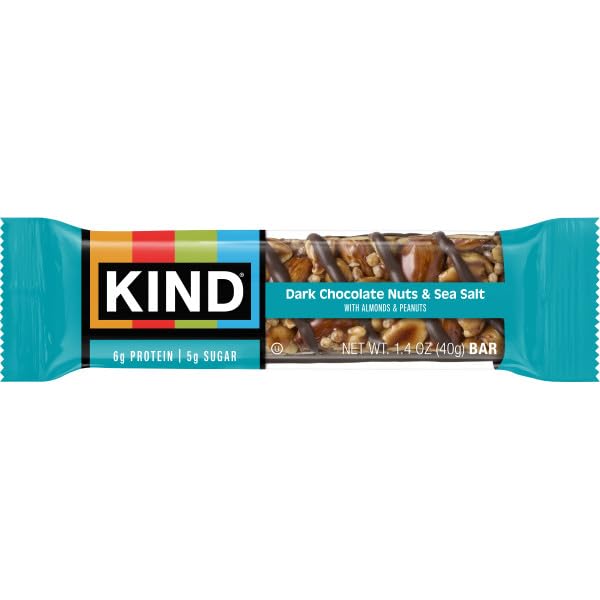 KIND gluten-free label visible on the bar packaging