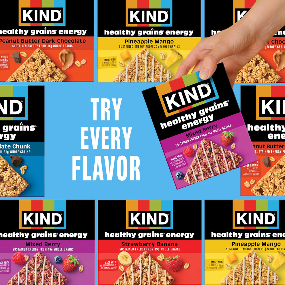 KIND box featuring Non-GMO and gluten-free labeling