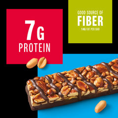 KIND Peanut Butter Dark Chocolate bar packaging showing gluten-free and Non-GMO verification.