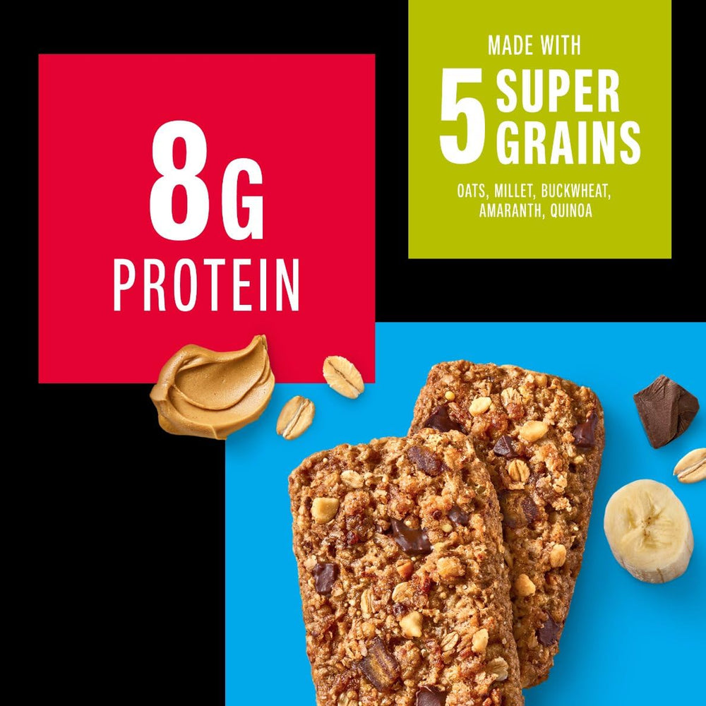 KIND Breakfast Bar five-grains blend illustration emphasizes oats, buckwheat, millet, amaranth, quinoa