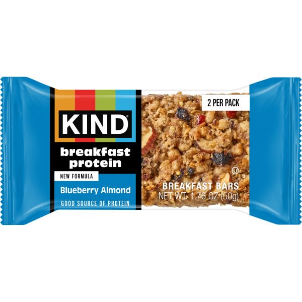 KIND Breakfast Protein Bars packaging on the go, easy to carry