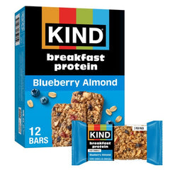 KIND Breakfast Protein Bars Blueberry Almond box for quick morning nutrition