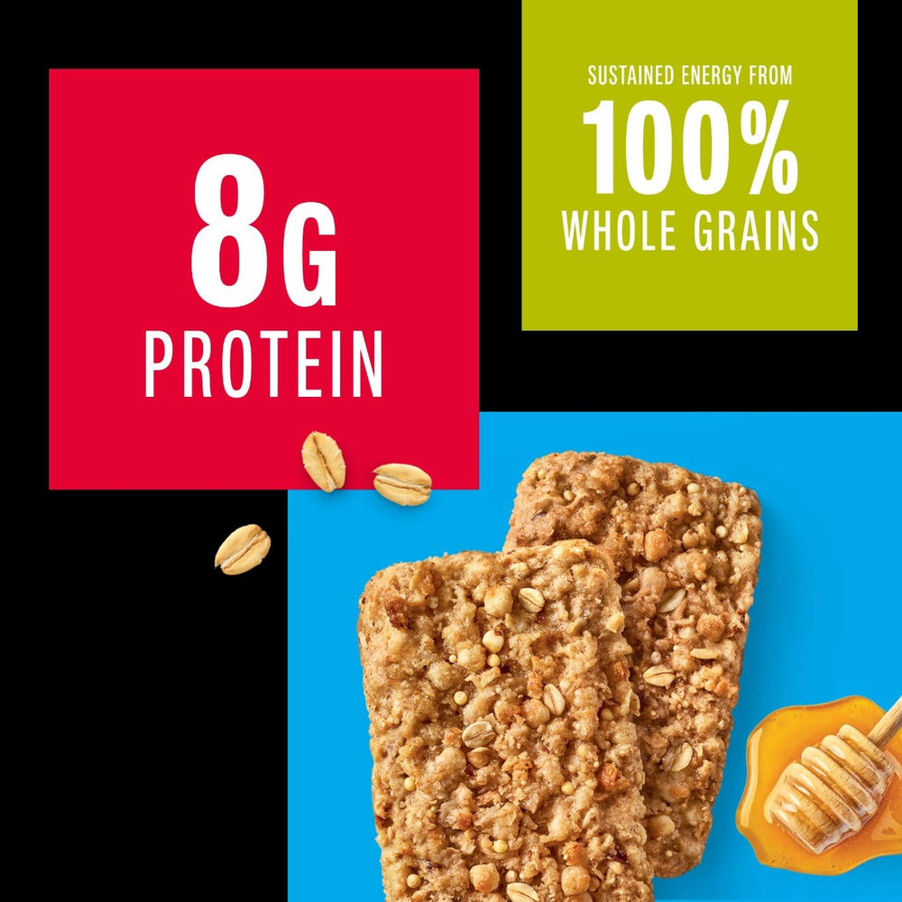 KIND Breakfast Honey Oat nutrition panel highlights 8g protein and gluten-free status