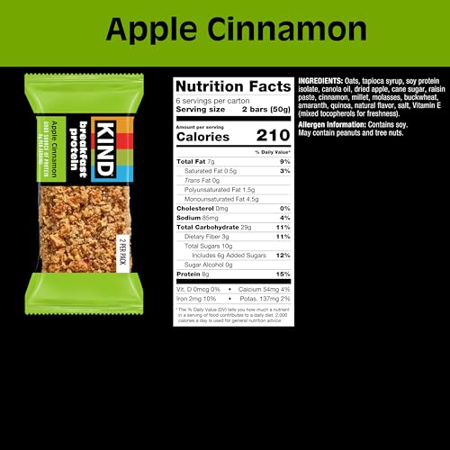 KIND Breakfast Protein five-grains blend highlighting oats, buckwheat, quinoa