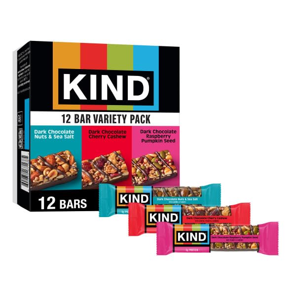 Kind dark chocolate nuts and sea salt bar close-up, almond-forward crunch.