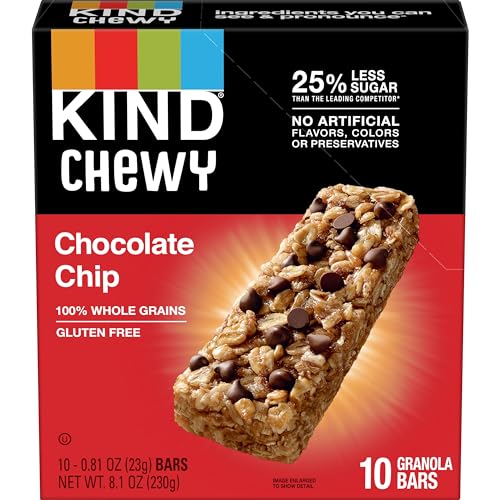 KIND Granola Chewy Bar Honey Oat variety displayed with ingredients