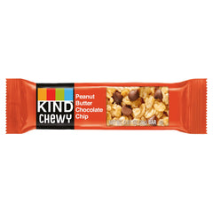 KIND granola chewy bar nutrition label close-up, showing whole grains per serving.