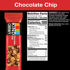 KIND granola chewy bar variety pack on shelf, convenient snack for busy families.