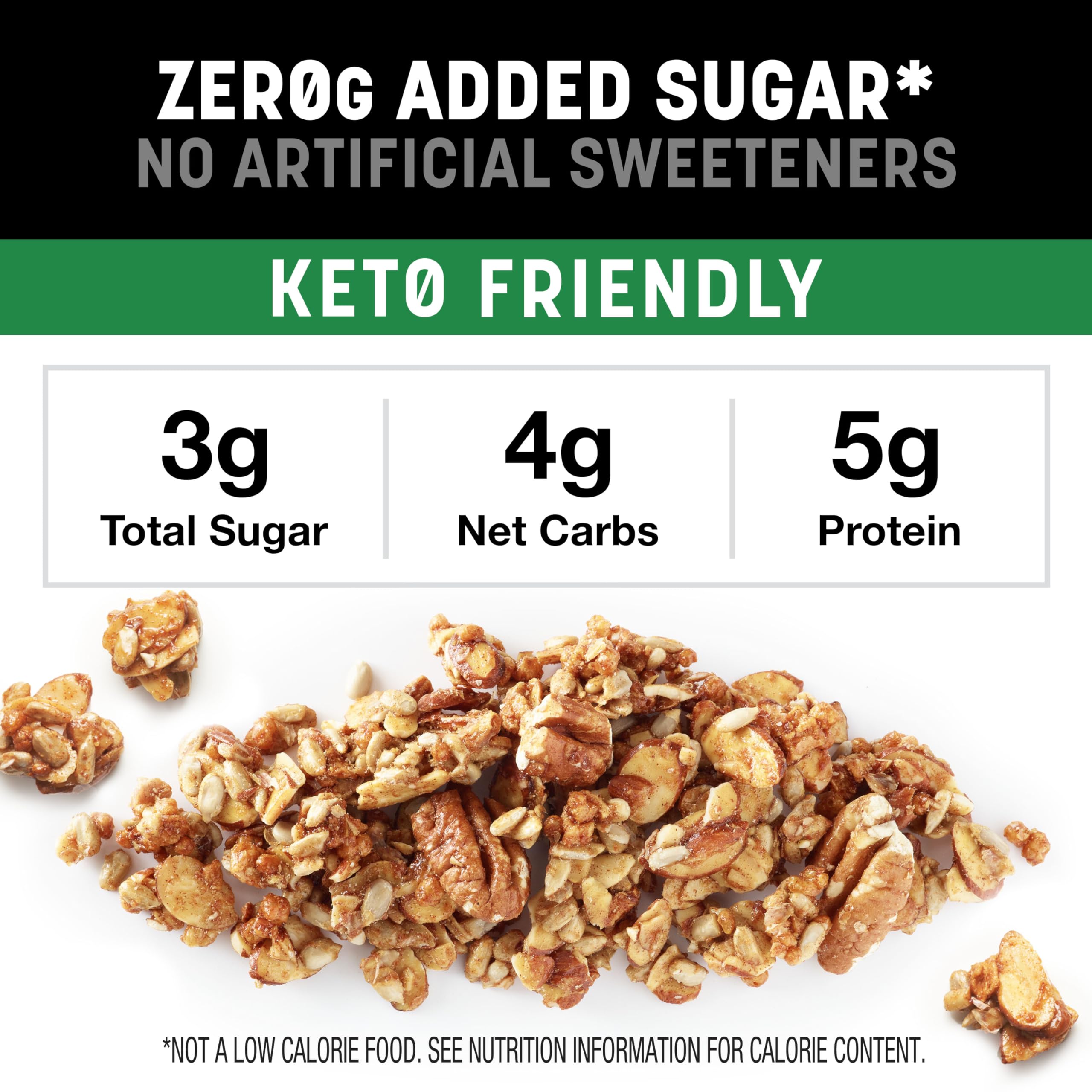 Granola topping on yogurt with KIND for a crunchy breakfast.