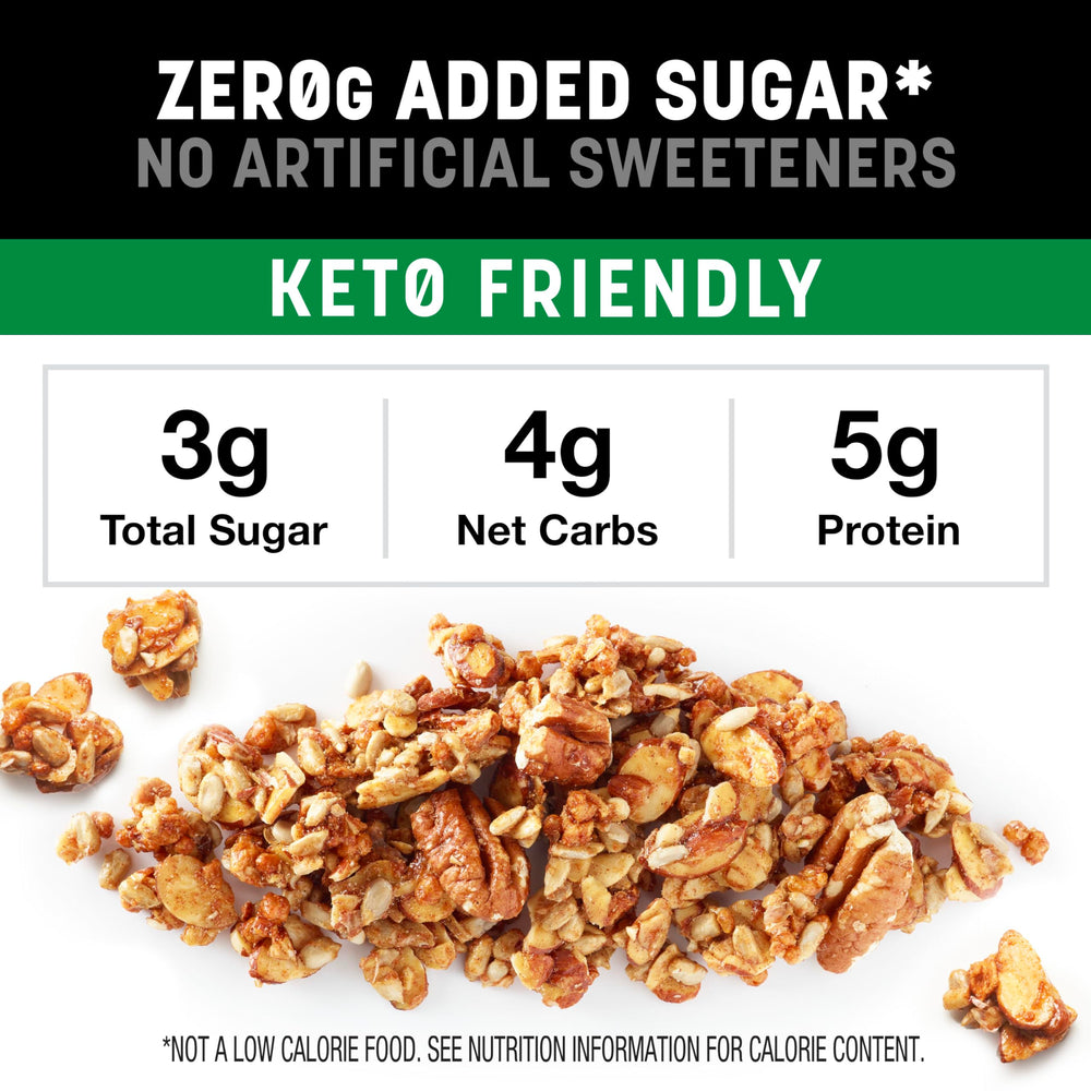 Granola topping on yogurt with KIND for a crunchy breakfast.