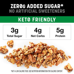 Granola topping on yogurt with KIND for a crunchy breakfast.