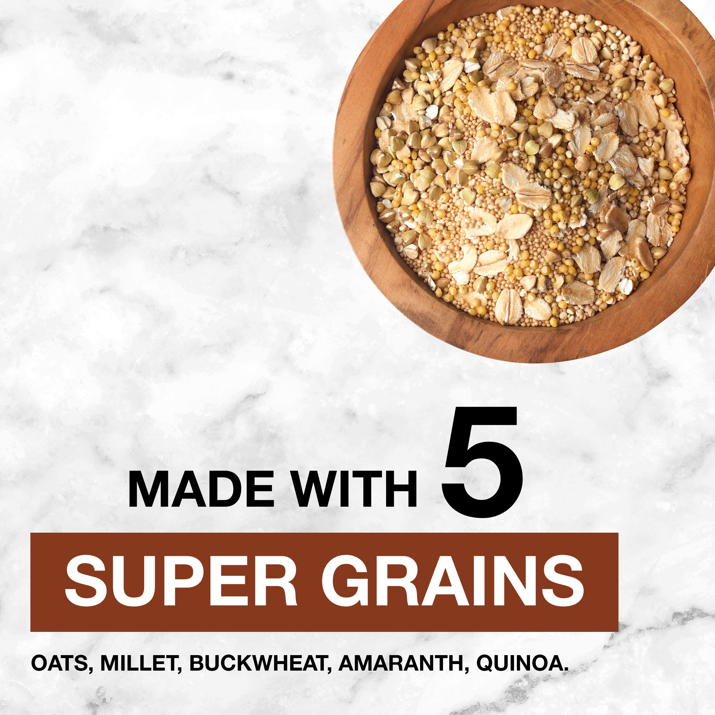 KIND Healthy Grains Cinnamon Oat Granola texture in a bowl with yogurt parfait
