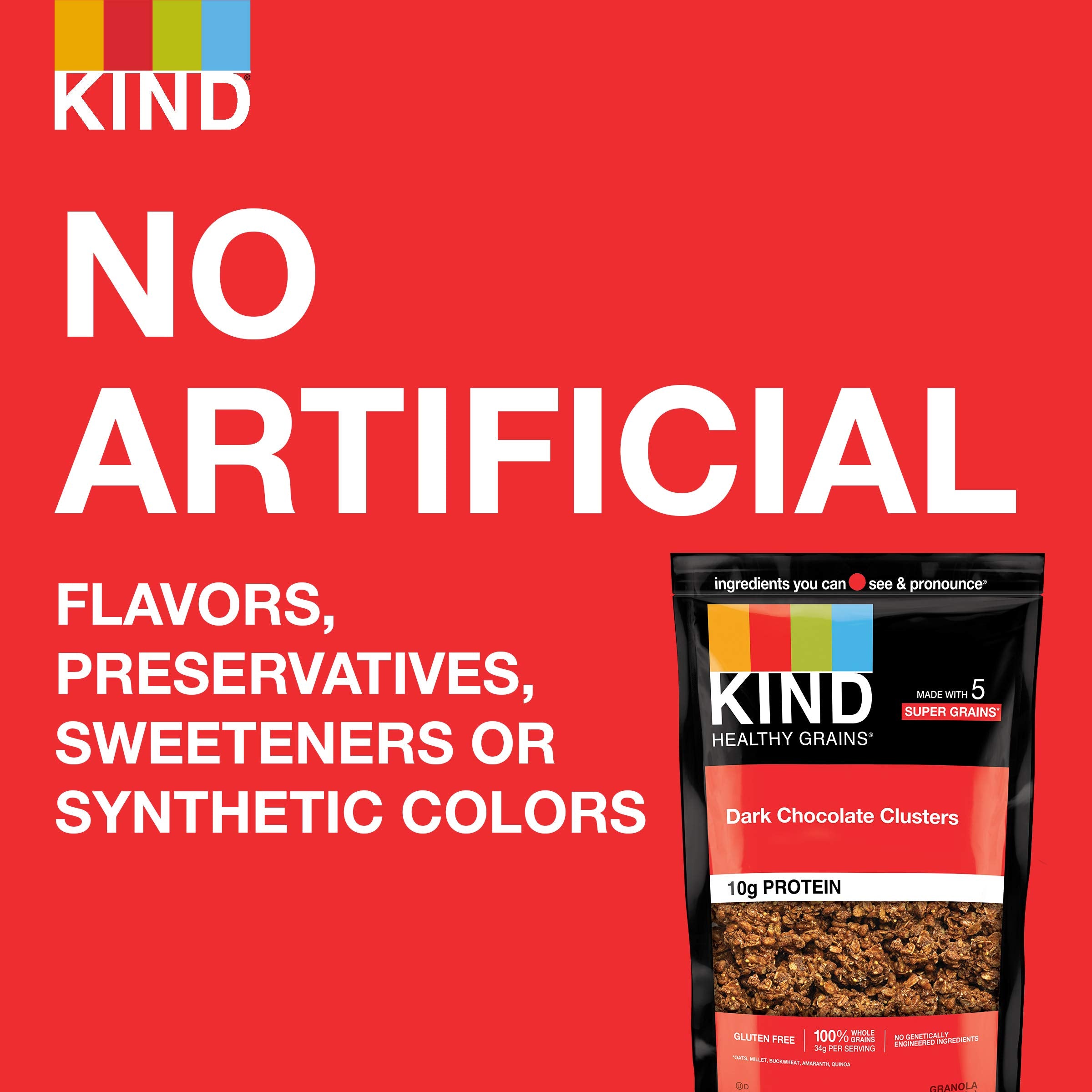 KIND Gluten-free, low sodium snack with 10g protein per serving