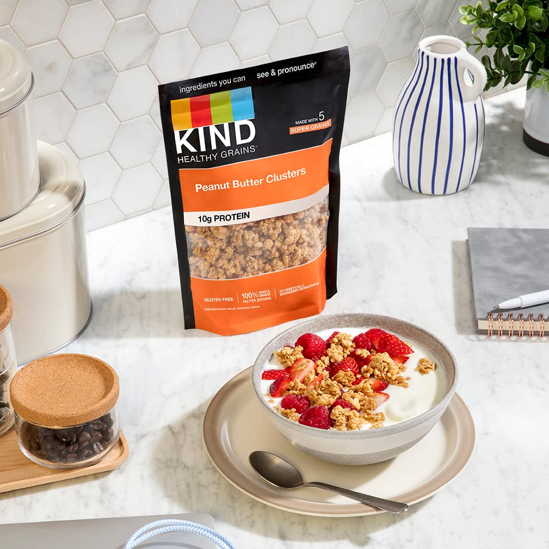 KIND resealable snack bags keep granola fresh for later