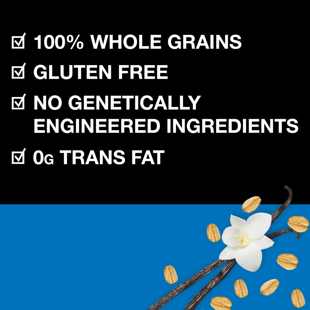 Kind Healthy Grains vanilla blueberry granola ingredients featuring five super grains.