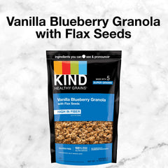 Kind Healthy Grains granola pouring into bowl for quick morning crunch.