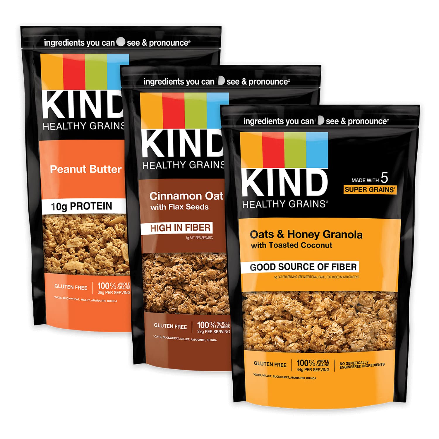 KIND Healthy Grains Peanut Butter Clusters for on-the-go protein