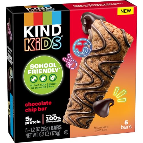 Each KIND Kids bar provides 5g protein for sustained energy