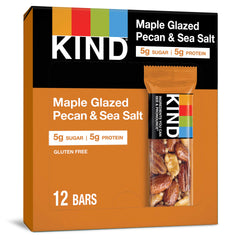 KIND Maple Glazed Pecan & Sea Salt bar pack for on-the-go snacking