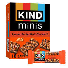 KIND Minis pack shot showing convenient 0.7 oz portions for on-the-go snacking