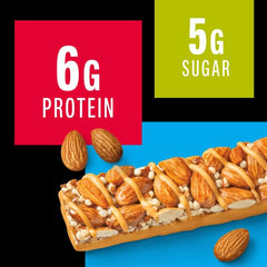KIND Caramel Almond & Sea Salt nuts and caramel image emphasizes crunchy texture and heart healthy almonds.