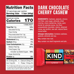 KIND bar close-up with cashews and almonds delivering crunchy texture.